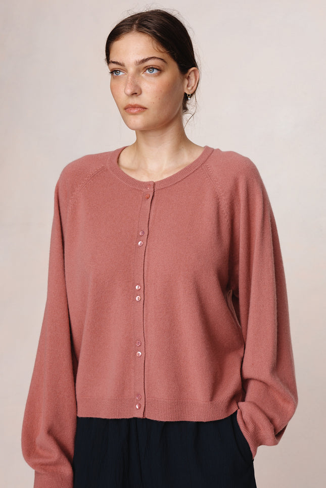 Marle Babette Cardigan - Rosewood