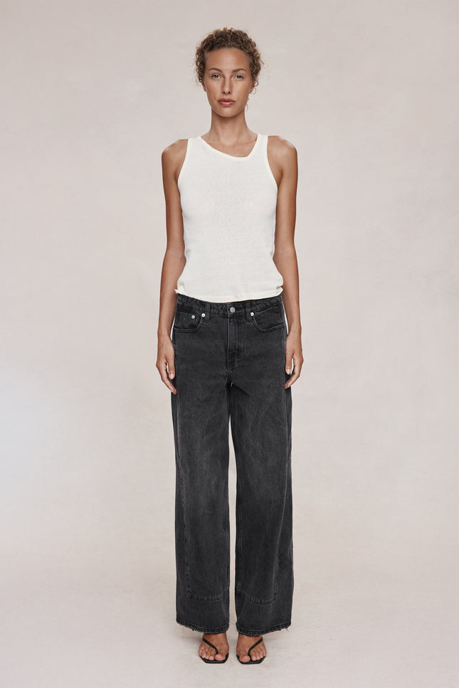 Marle Border Jean - Faded Black