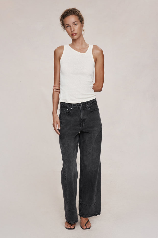 Marle Border Jean - Faded Black