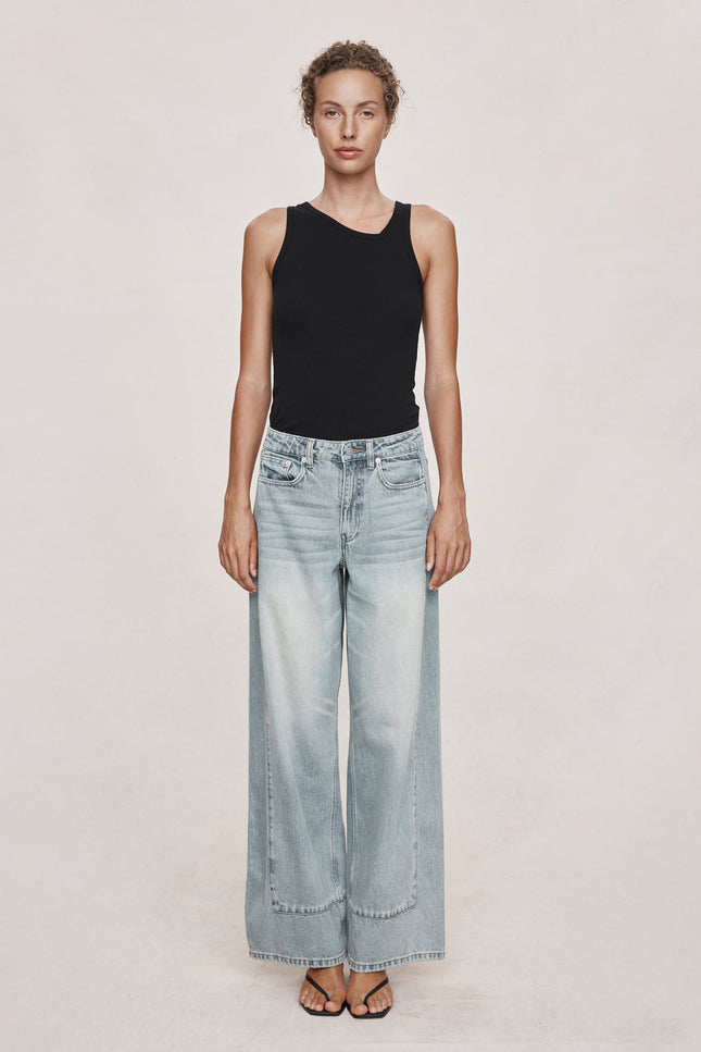 Marle Border Jean - Faded Blue