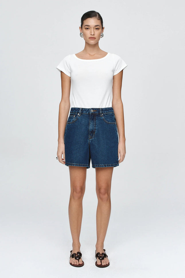 Marle Classic Jean Short - Classic Blue