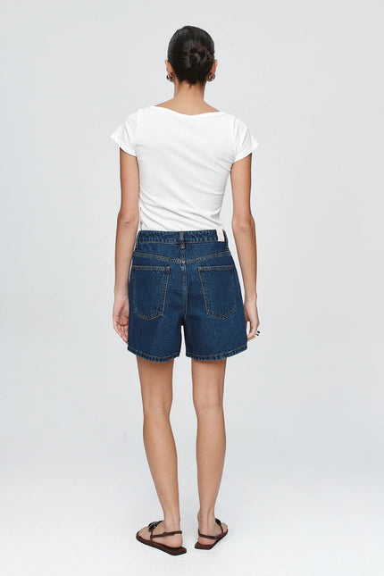 Marle Classic Jean Short - Classic Blue