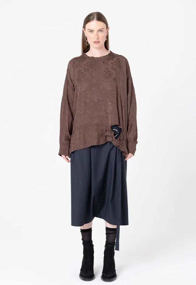 Company of Strangers Tangle Sweater - Cacao Jaquard