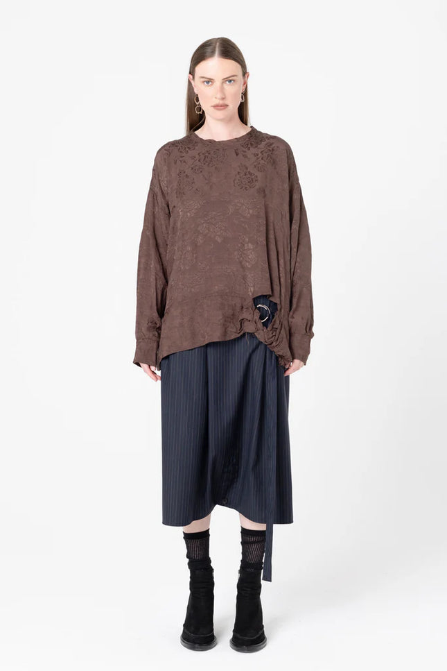 Company of Strangers Tangle Sweater - Cacao Jaquard