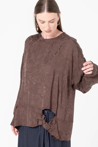 Company of Strangers Tangle Sweater - Cacao Jaquard