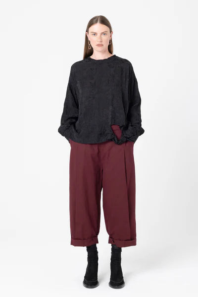 Company of Strangers Tangle Sweater - Black Jaquard