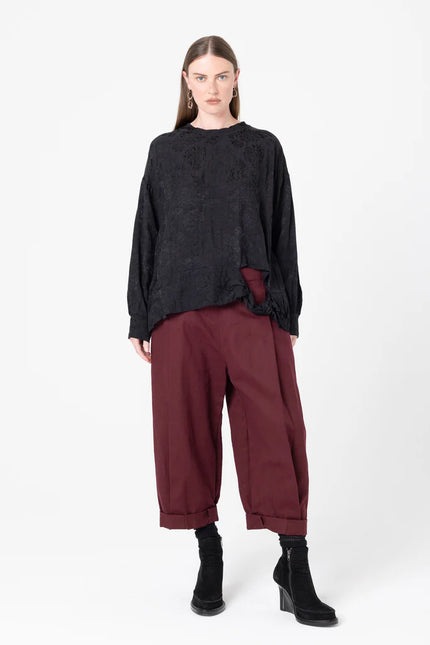 Company of Strangers Tangle Sweater - Black Jaquard
