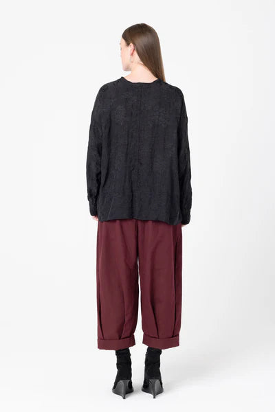 Company of Strangers Tangle Sweater - Black Jaquard
