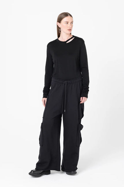 Company of Strangers Boredroom Trackie - Black