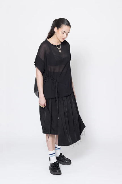 Company of Strangers Neurotic Tee - Black Crinkle