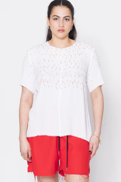 Company Of Strangers Entitled Tee - Red Scatter