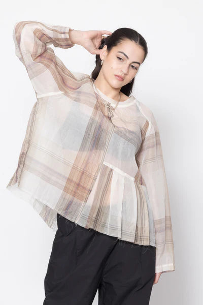 Company of Strangers Sting Sweater - Coco Plaid