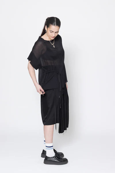 Company of Strangers Neurotic Tee - Black Crinkle