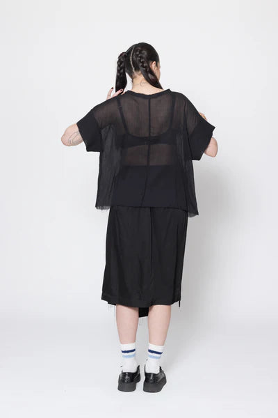 Company of Strangers Neurotic Tee - Black Crinkle