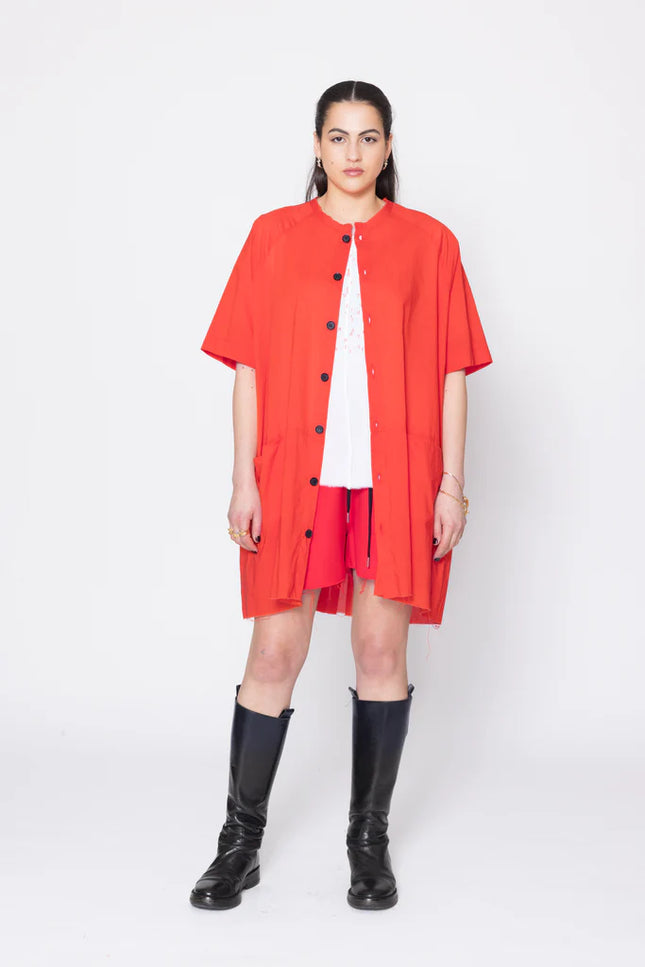 Company of Strangers Egos Shirtdress - Fire