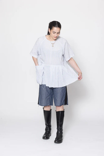 Company Of Strangers Panic Tee - White Stripe