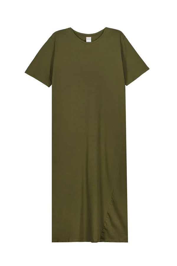 Kowtow Light Tee Dress - Moss