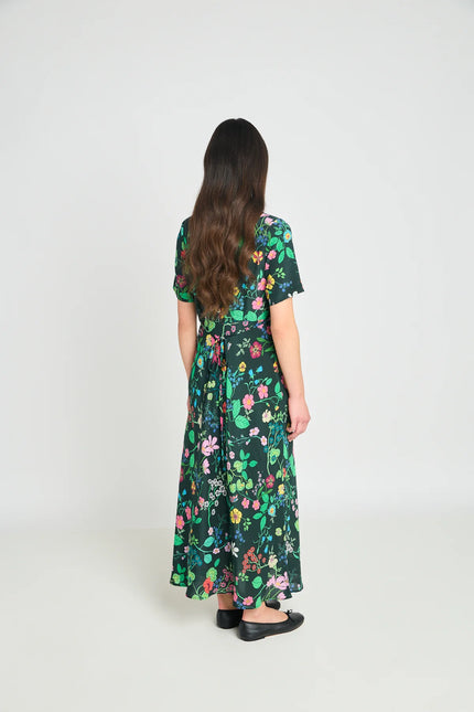 Twenty-Seven Names Madeleine dress - Deep green floral