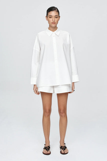 Marle Edie Shirt - Cotton - Blanc