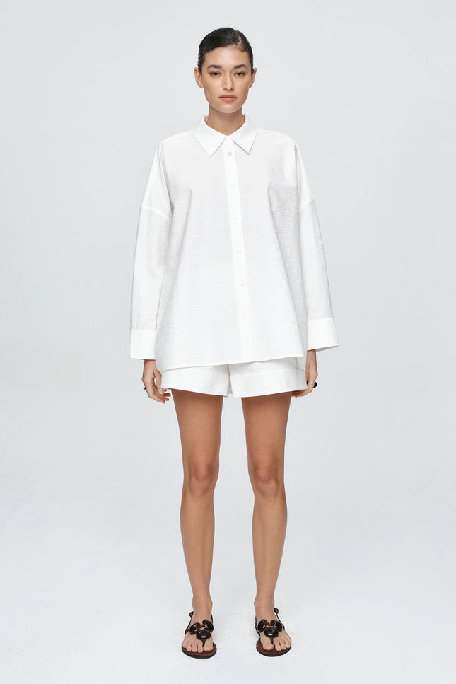 Marle Edie Shirt - Cotton - Blanc