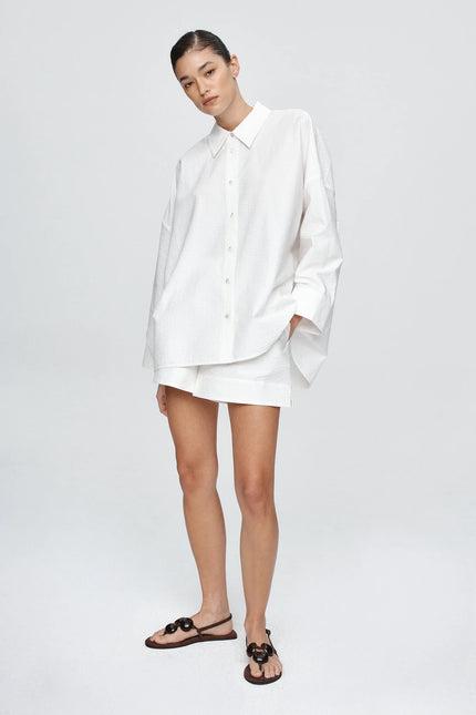 Marle Edie Shirt - Cotton - Blanc