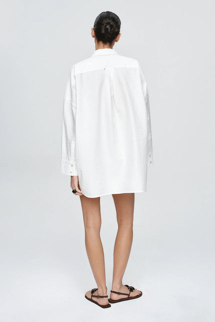 Marle Edie Shirt - Cotton - Blanc