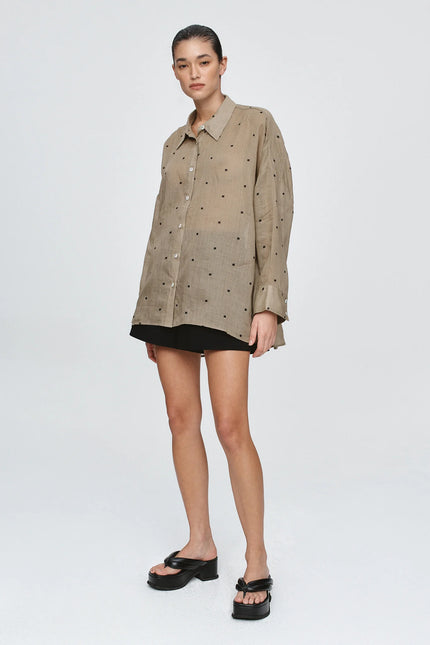 Marle Edie Shirt - Ramie - Laurel