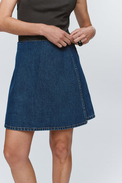 Marle Finn Skirt ~ Washed Indigo