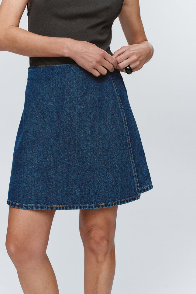 Marle Finn Skirt ~ Washed Indigo