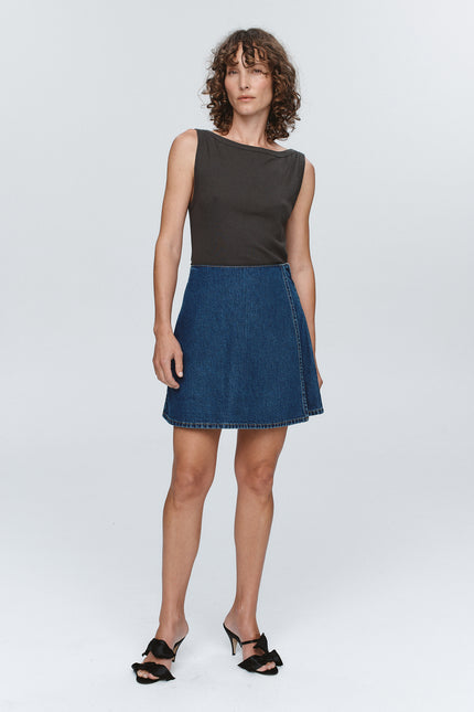 Marle Finn Skirt ~ Washed Indigo