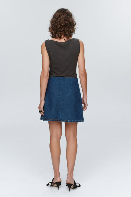 Marle Finn Skirt ~ Washed Indigo