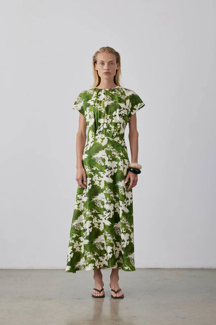 Gregory Julio Dress - Silk - Fern