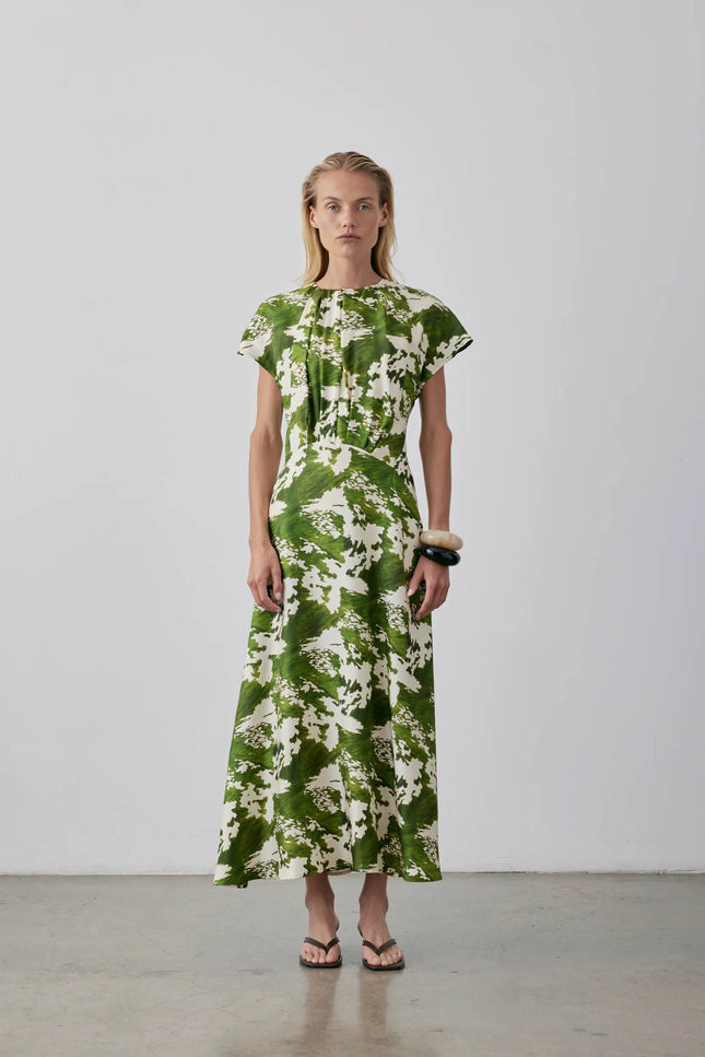 Gregory Julio Dress - Silk - Fern