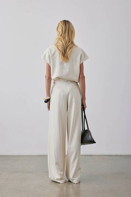 Gregory Broun Pant - Parchment