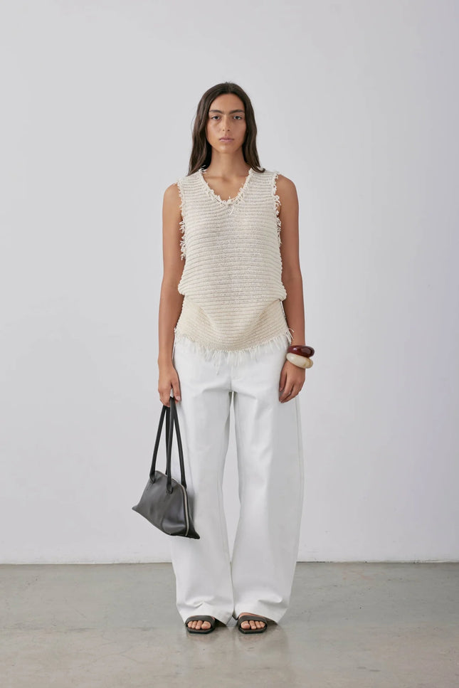 Gregory Leandro Top - Parchment