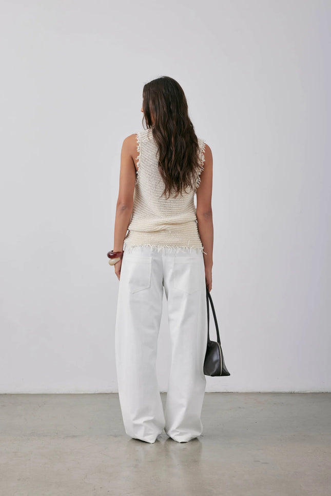 Gregory Leandro Top - Parchment