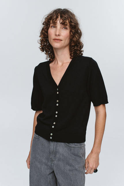 Marle Hugo Cardigan - Black