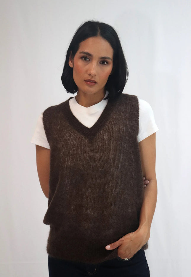 Tatano Rita Vest - Chocolate
