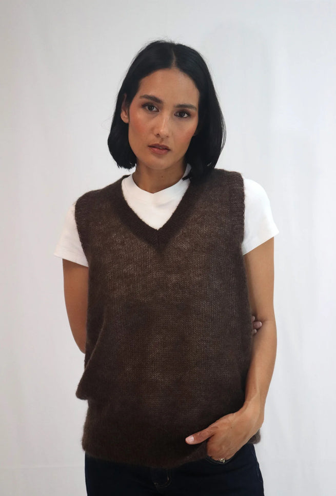 Tatano Rita Vest - Chocolate