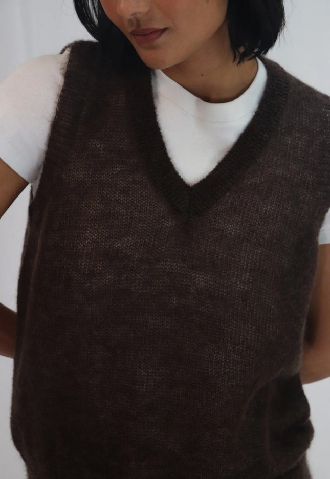 Tatano Rita Vest - Chocolate