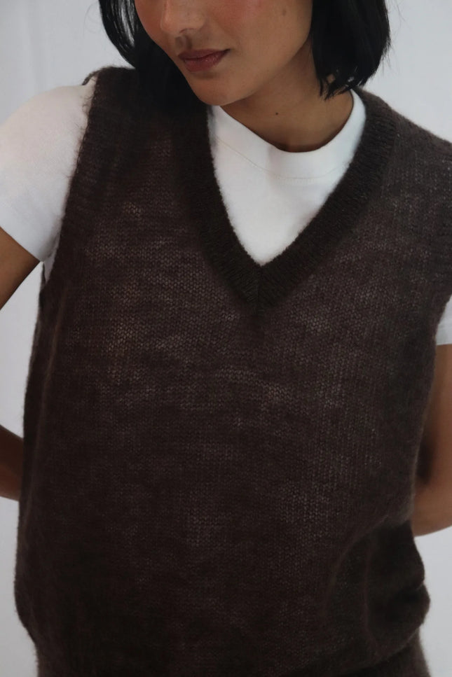 Tatano Rita Vest - Chocolate
