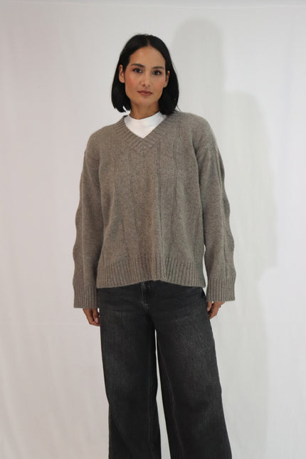 Tatano Liuliu V-Neck - Mocha