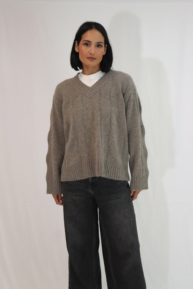 Tatano Liuliu V-Neck - Mocha