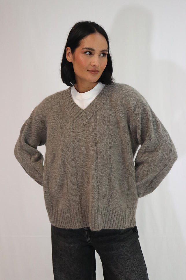 Tatano Liuliu V-Neck - Mocha