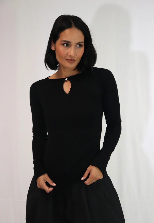 Tatano Melanie Long Sleeve - Merino - Black