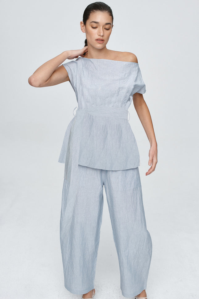 Marle Jude Top - Bleu Stripe