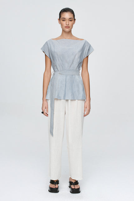 Marle Jude Top - Bleu Stripe