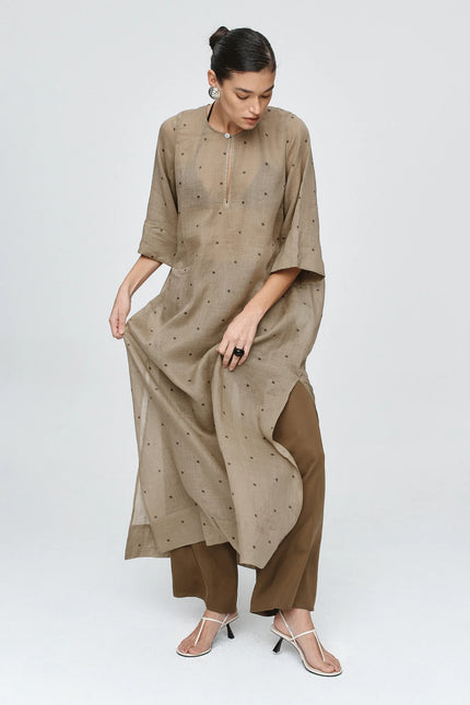 Marle Kaftan - Ramie - Laurel