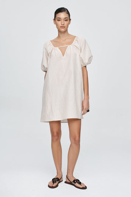 Marle Kendra Mini Dress - Cashew