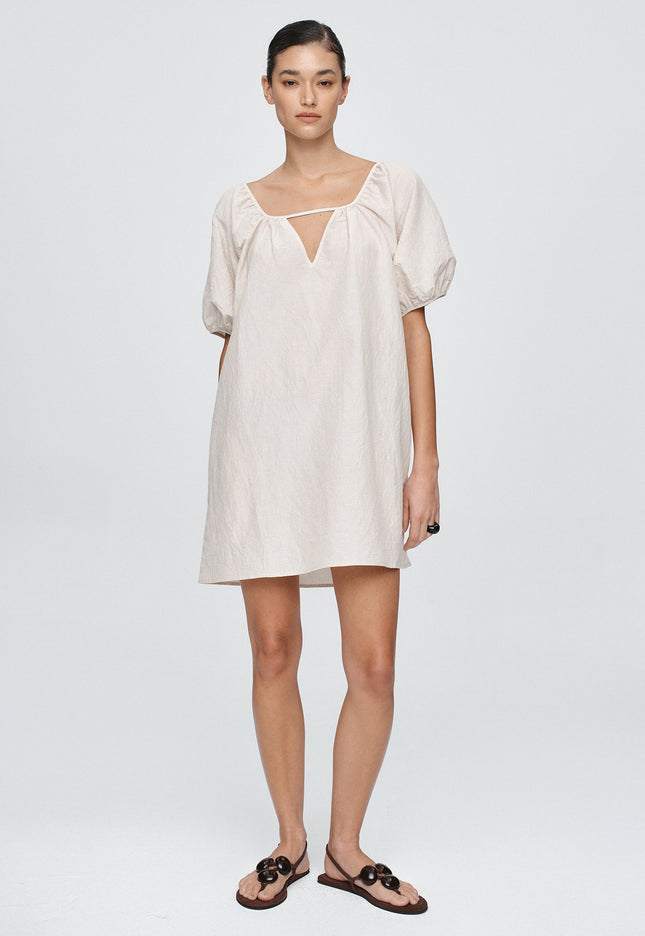 Marle Kendra Mini Dress - Cashew
